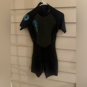 O'BRIEN Women's Wet Suit sz S Surf Ski Snorkel Diving Black